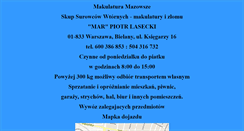 Desktop Screenshot of mazowsze.makulatura.eu